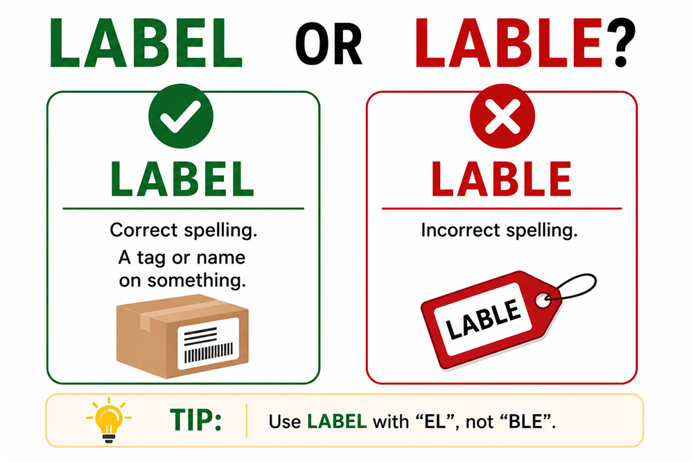 Lable or label