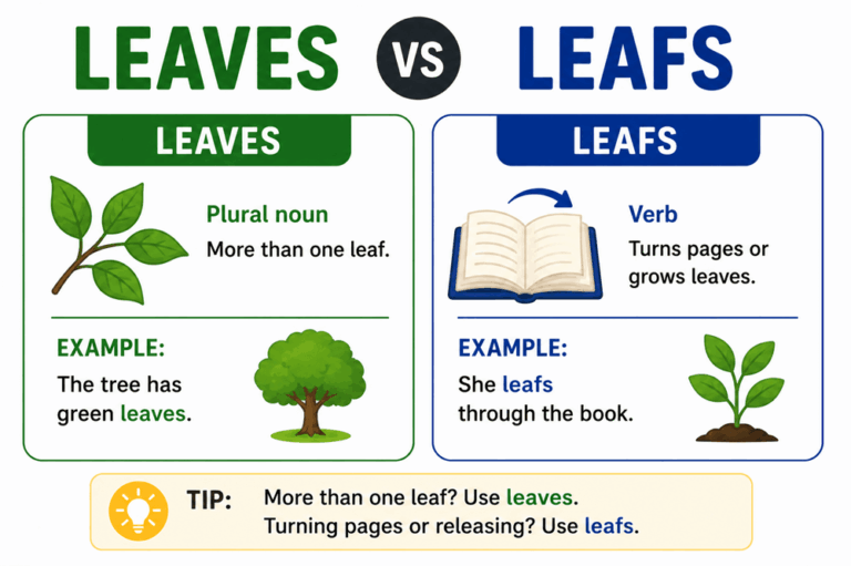 Leafs or leaves