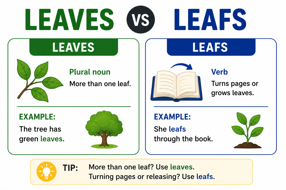 Leafs or leaves