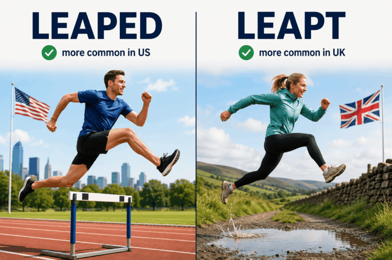 Leaped or leapt