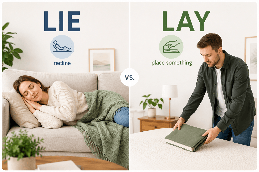 Lie or lay