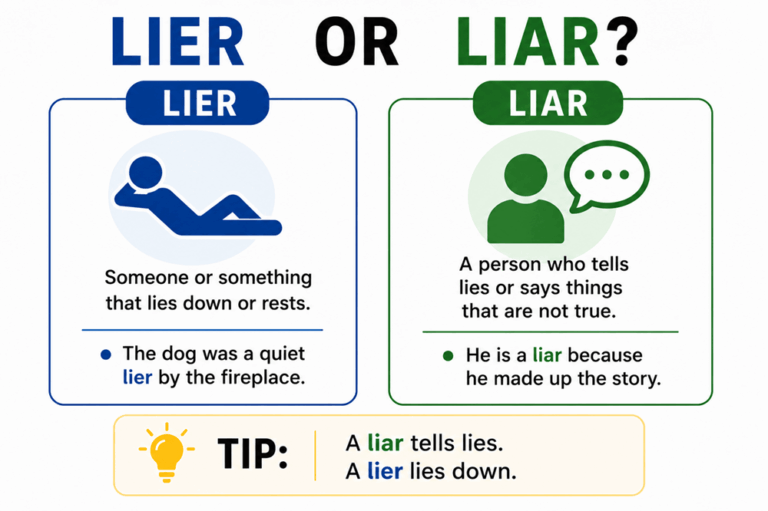 Lier or liar