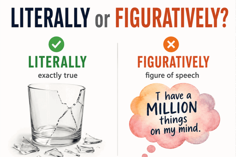 Literally or figuratively
