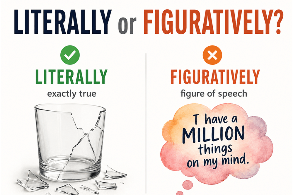 Literally or figuratively