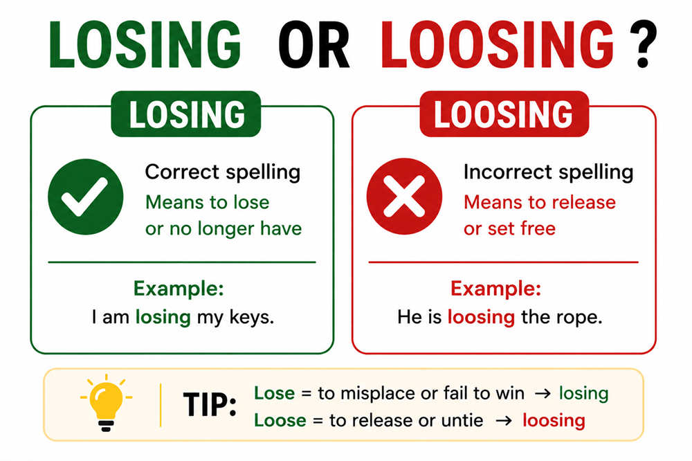 Losing or loosing