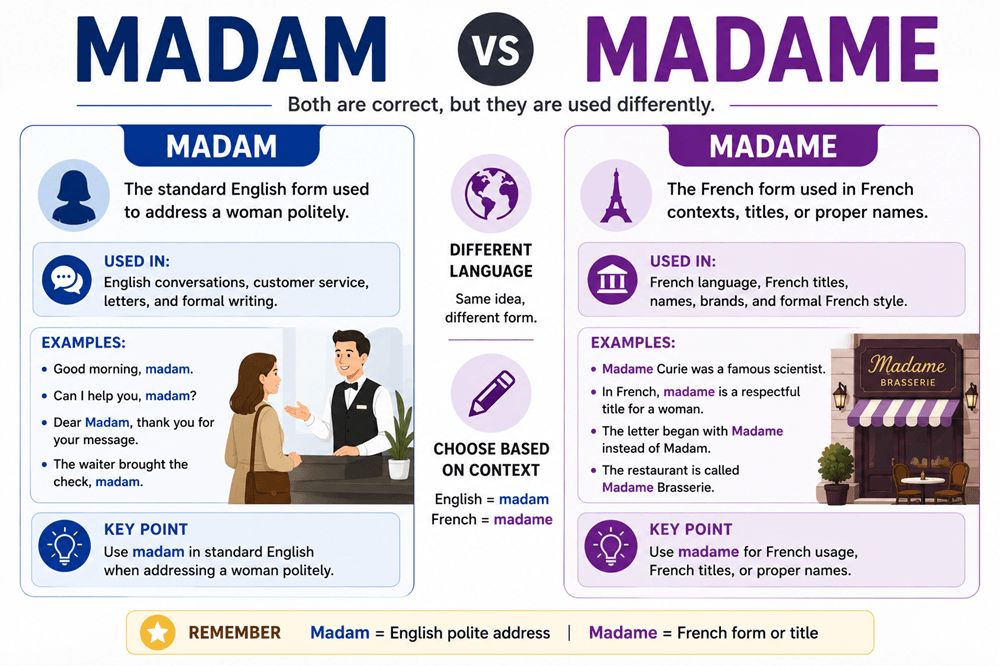 Madam or madame