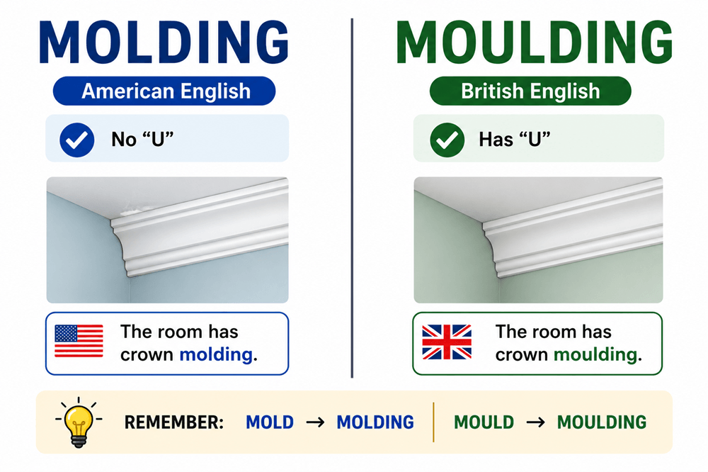 Moulding or molding