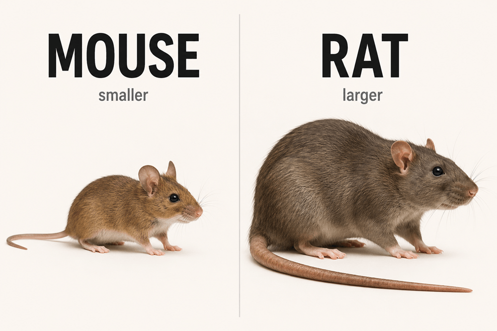 Mouse vs rat