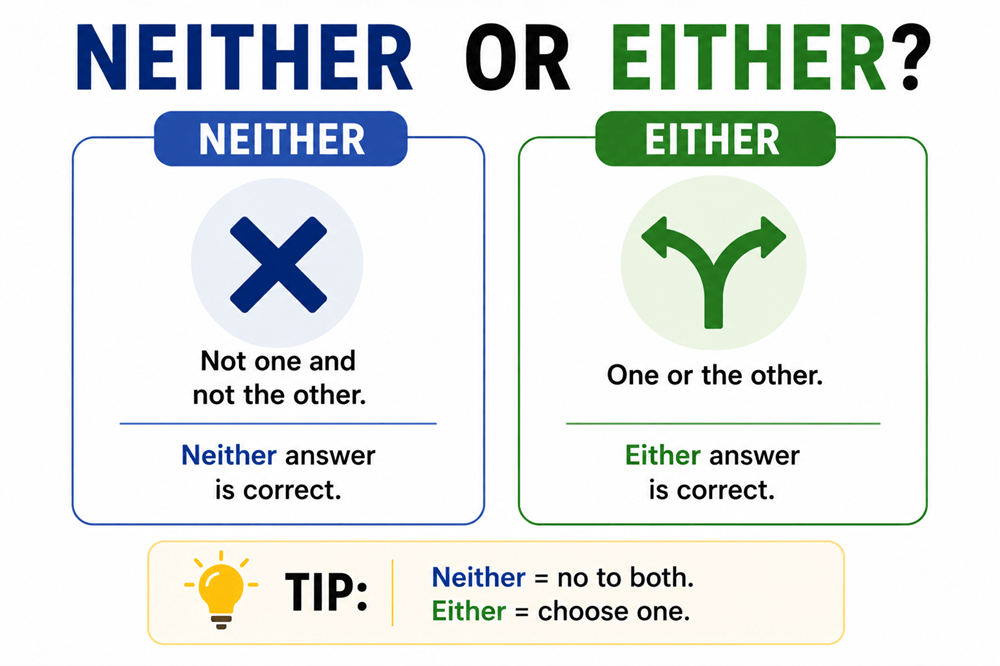 Neither or either