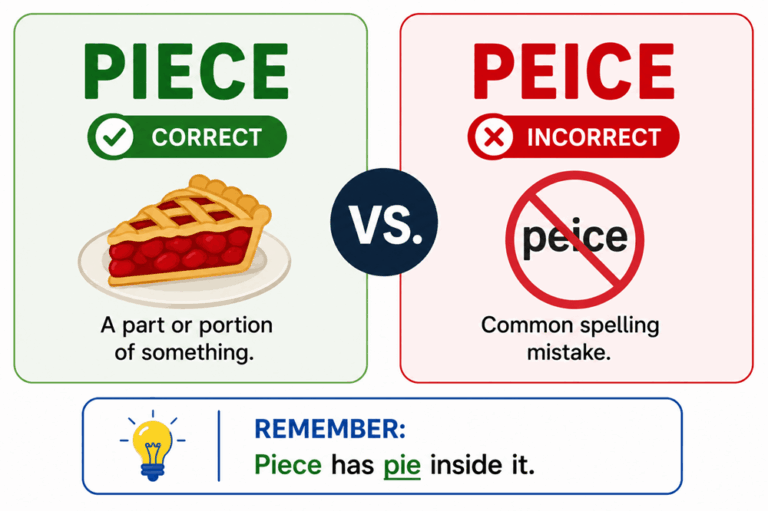 Peice or piece
