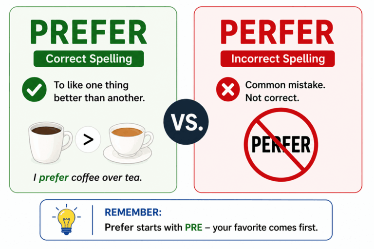 Perfer or prefer