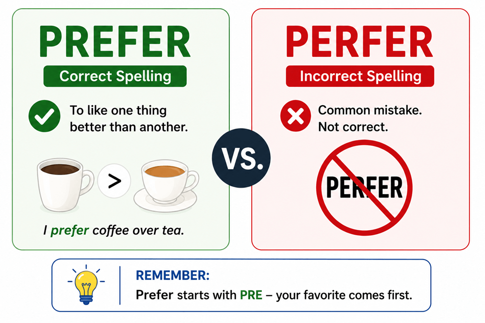 Perfer or prefer