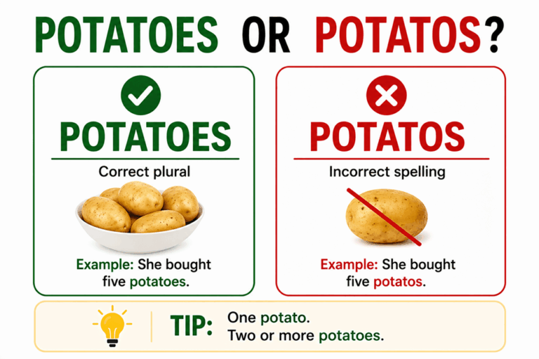 Potatoes or potatos