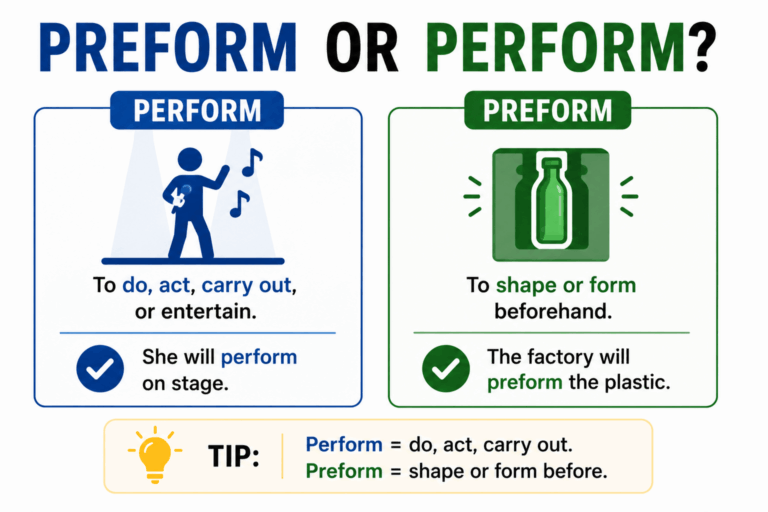 Preform or perform
