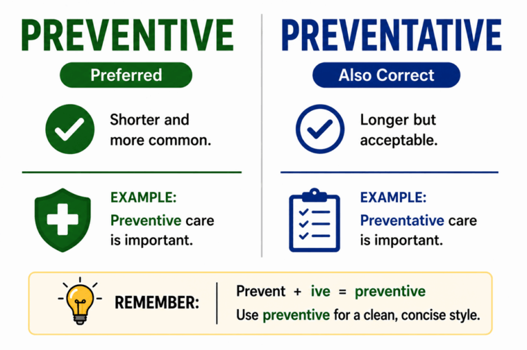 Preventive or preventative