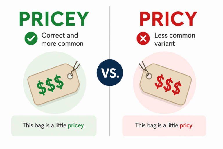 Pricy or pricey