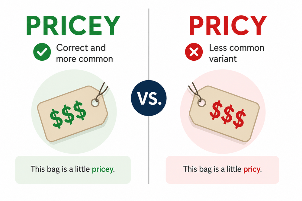Pricy or pricey