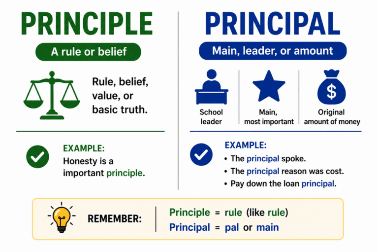 Principle or principal