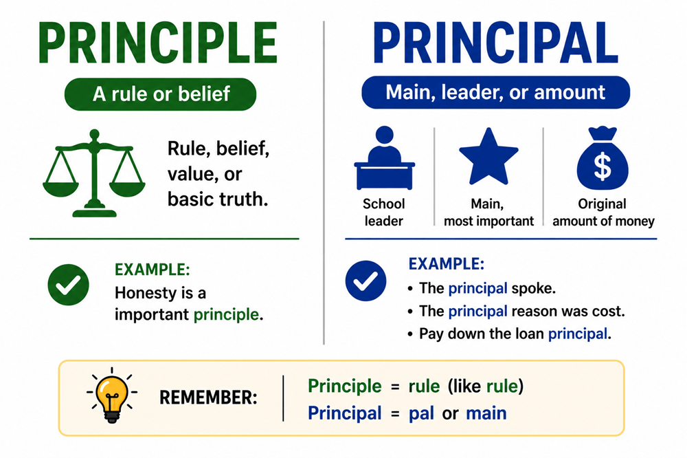 Principle or principal