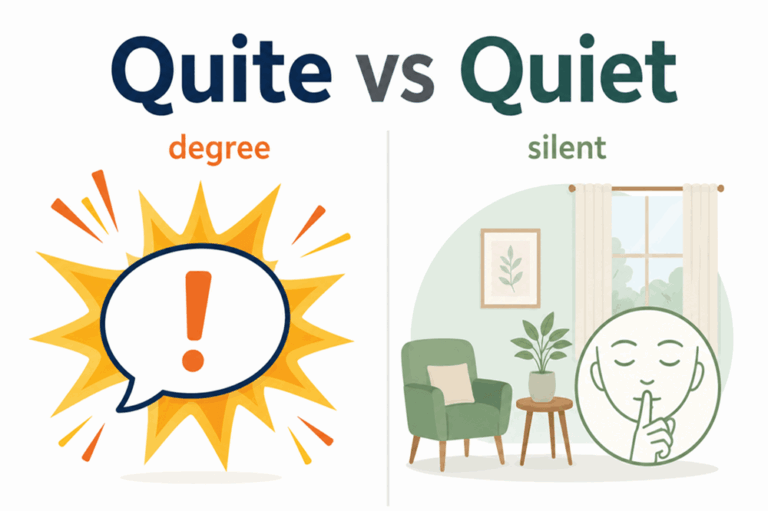 Quite or quiet