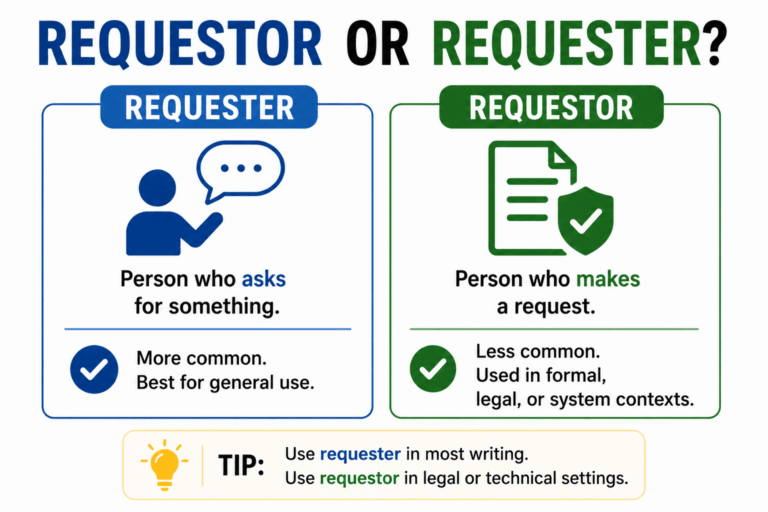 Requestor or requester