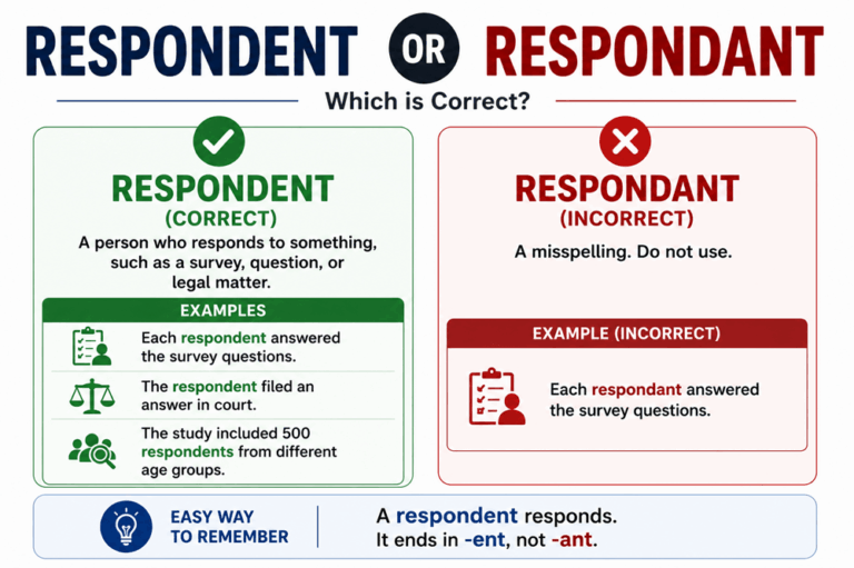 Respondent or respondant