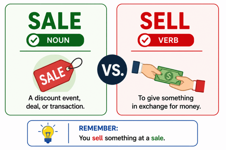 Sale or sell