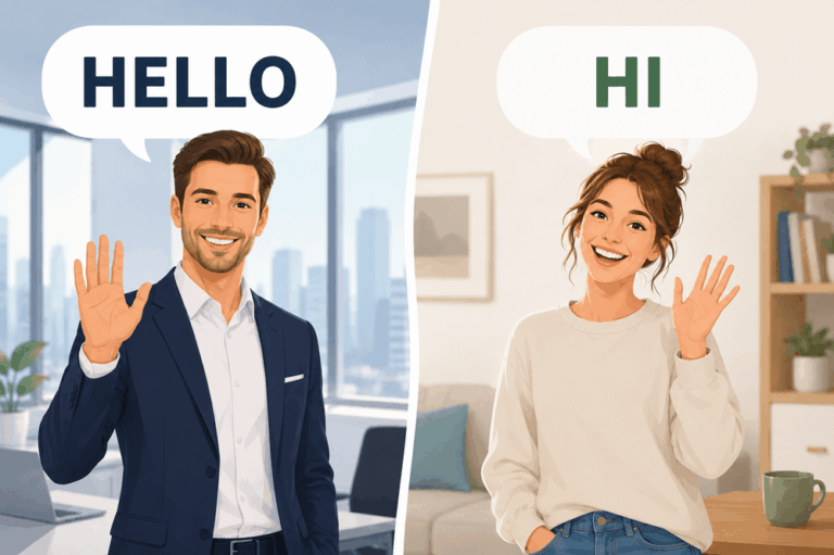 Say hello in one word