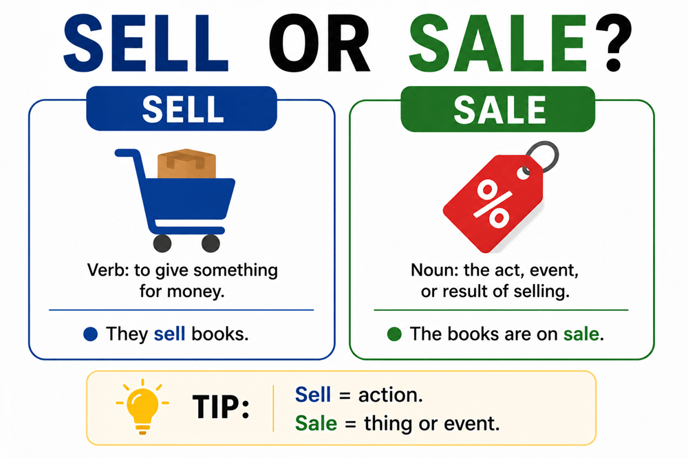 Sell or sale