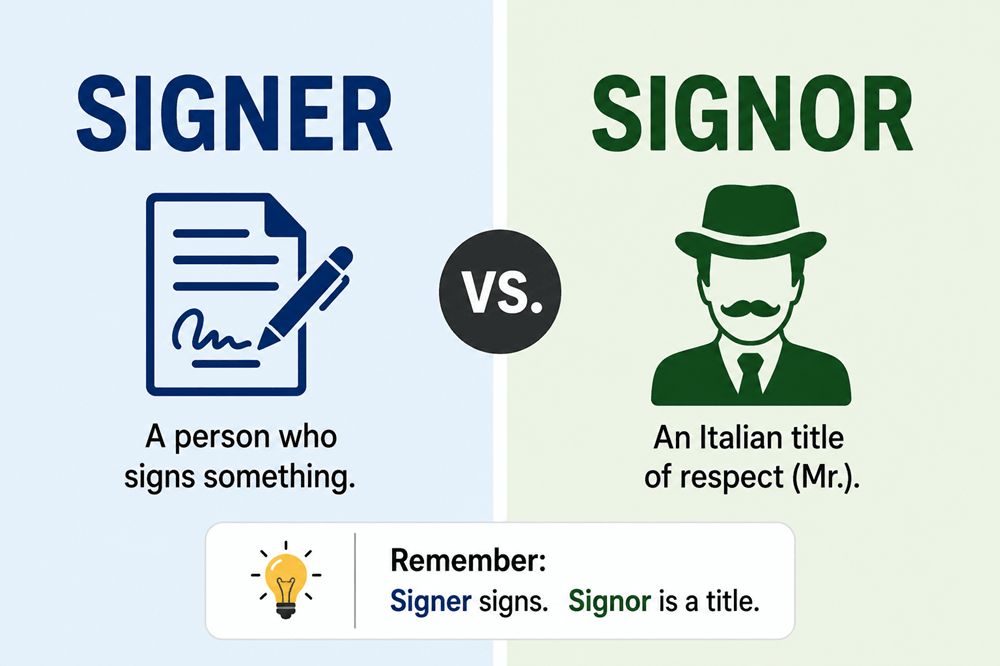Signer or signor