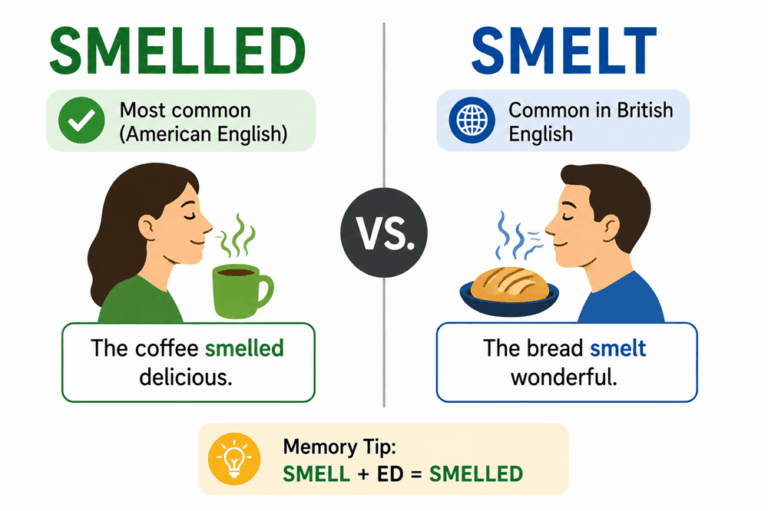 Smelled or smelt