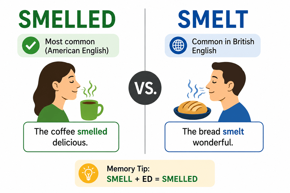 Smelled or smelt