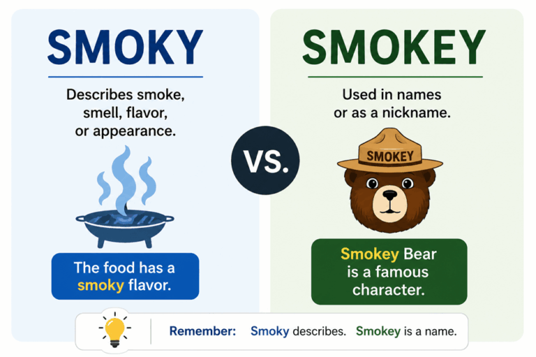 Smokey or smoky