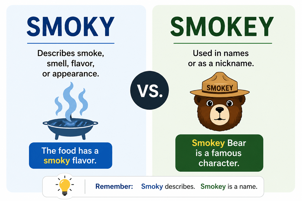 Smokey or smoky