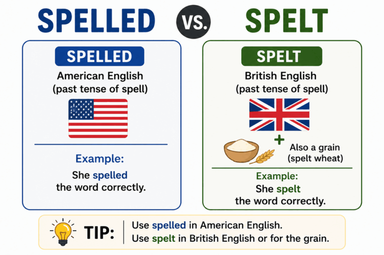 Spelt or spelled