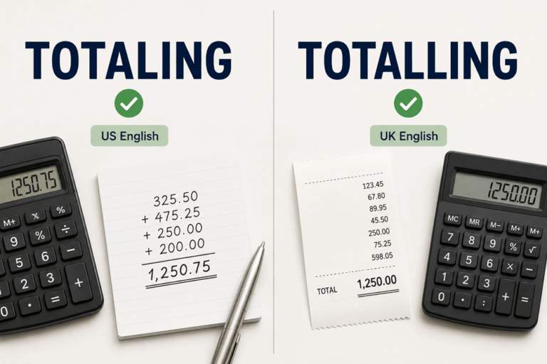 Totalling or totaling
