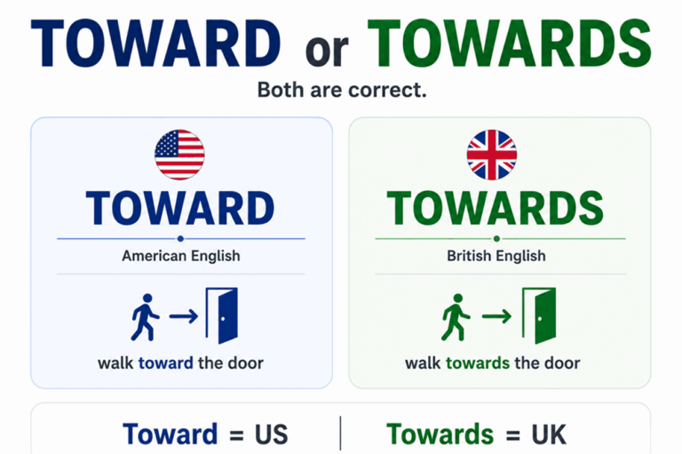 Toward or towards