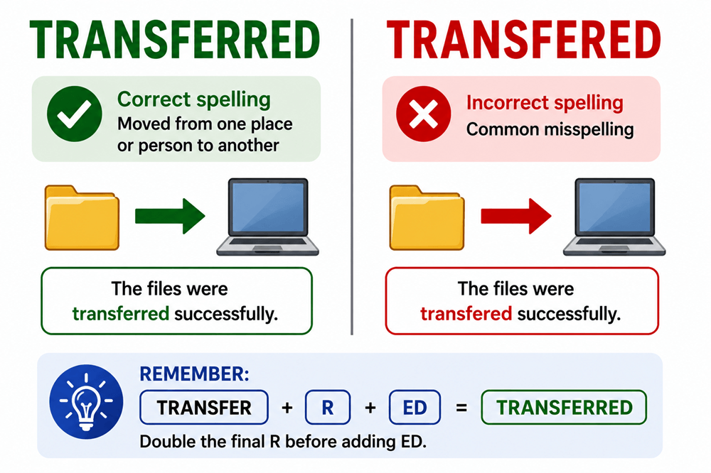 Transferred or transfered