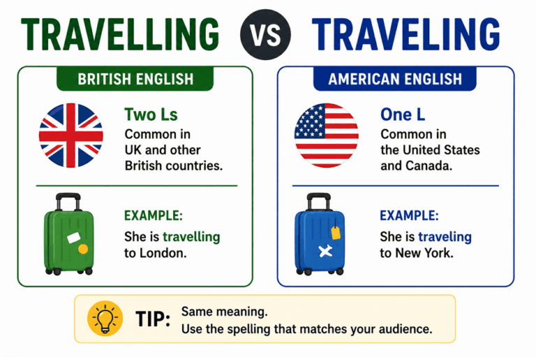 Travelling or traveling