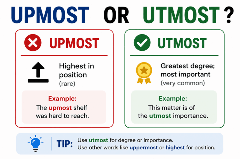 Upmost or utmost