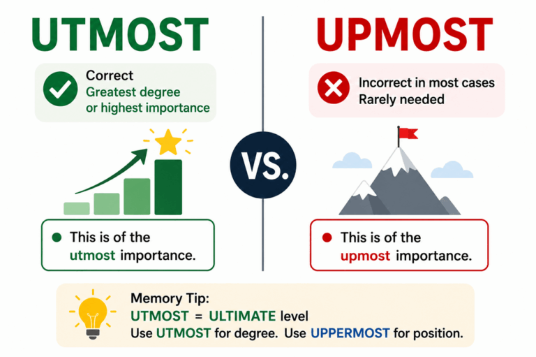 Utmost or upmost
