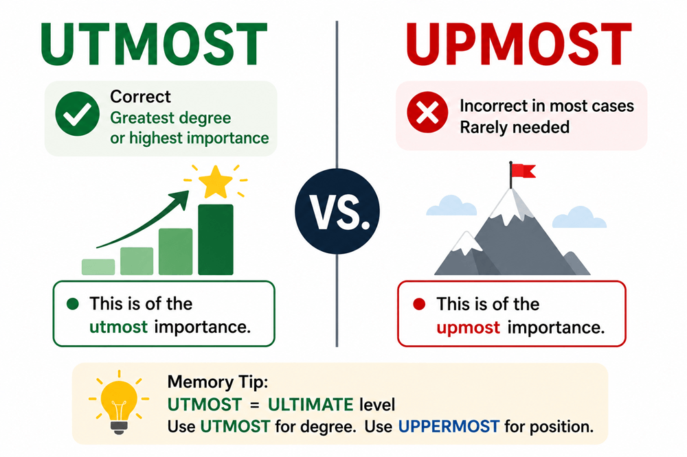 Utmost or upmost