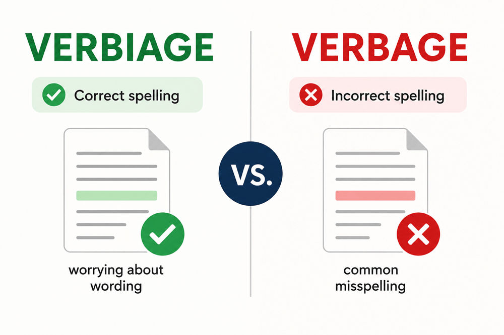 Verbage or verbiage