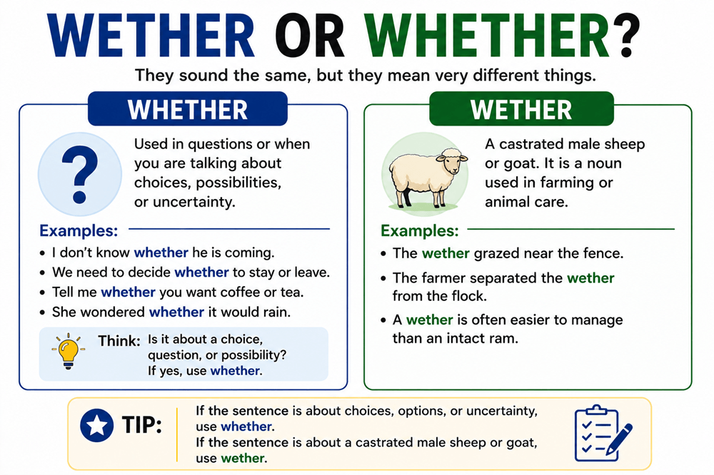 Wether or whether