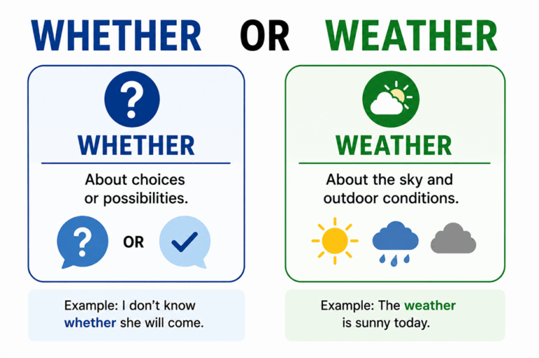 Whether or weather