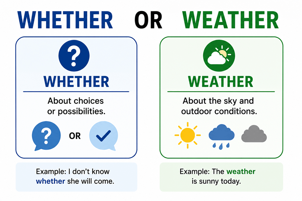 Whether or weather