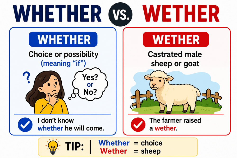 Whether or wether