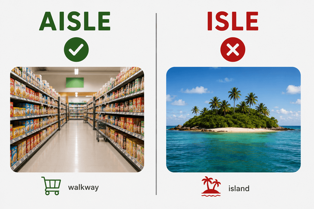 Aisle or isle