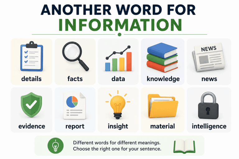 Another word for information