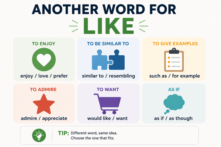 Another word for like